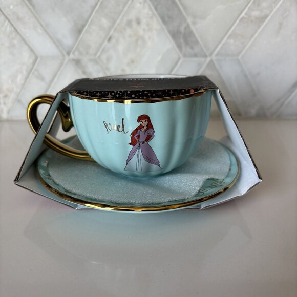 Disney Princess Ariel Teacup with Saucer Set New - Picture 3 of 6